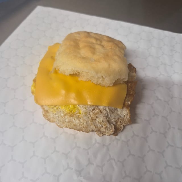 Egg cheese biscuit.
